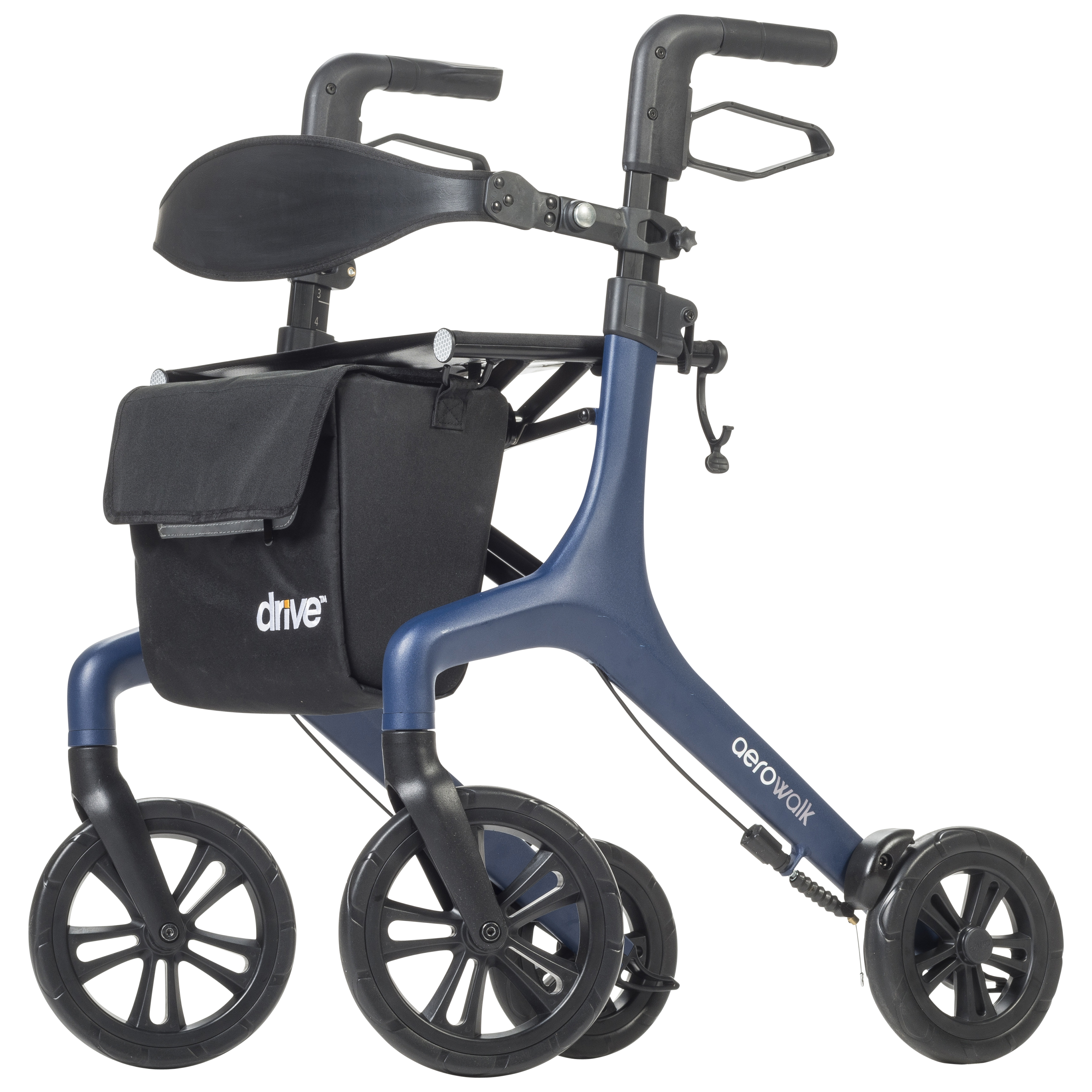 Drive AeroWalk Rollator Available in White, Blue and Gray